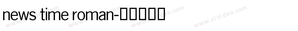 news time roman字体转换